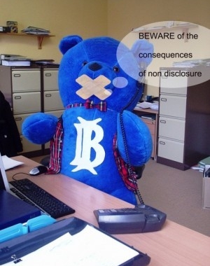 Non Disclosure – A problem for all insurance clients..